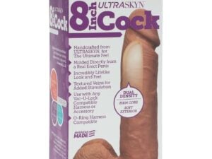 Vac-U-Lock 8 inch Ultra-Realistic ULTRASKYN Cock by Doc Johnson – Brown