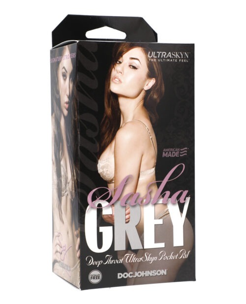 Sasha Grey ULTRASKYN Deep Throat Sucker by Doc Johnson - Realistic Masturbator with Intense Suction