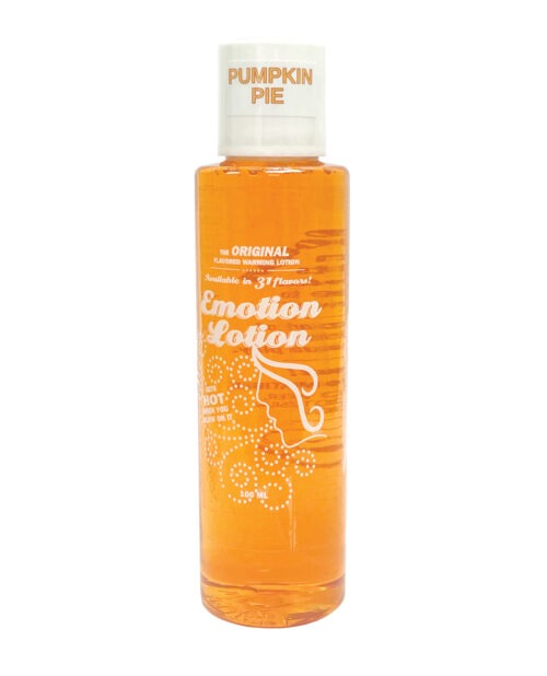 Emotion Lotion Pumpkin Pie Massage Oil by E.L. Products Inc. – Tasty, Warming, and Silky Smooth for Couples