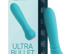Femme Funn Ultra Bullet Massager – Turquoise | Powerful Waterproof Vibrator with 20 Modes and Rechargeable USB Charging