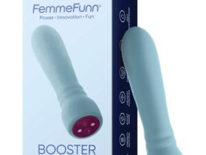 Femme Funn Booster Bullet Light Blue – Powerful Rechargeable Vibrator with 20 Modes and Memory Function