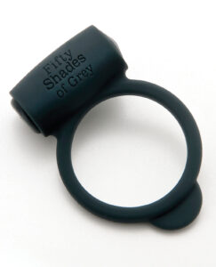 Fifty Shades of Grey Yours and Mine Vibrating Love Ring – Waterproof Silicone Cock Ring with Clitoral Stimulator