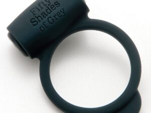 Fifty Shades of Grey Yours and Mine Vibrating Love Ring – Waterproof Silicone Cock Ring with Clitoral Stimulator