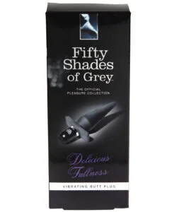 Fifty Shades of Grey Delicious Fullness Vibrating Butt Plug – Medium Silicone & ABS Plastic Anal Toy with 3 Speeds and