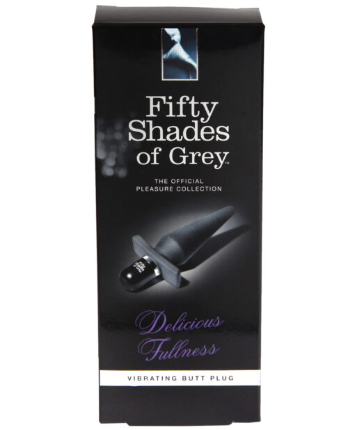 Fifty Shades of Grey Delicious Fullness Vibrating Butt Plug - Medium Silicone & ABS Plastic Anal Toy with 3 Speeds and 7 Patterns
