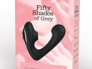 Fifty Shades of Grey Greedy Girl Duet – Rechargeable Dual Stimulation Vibrator with Clitoral Suction and G-Spot Shaft