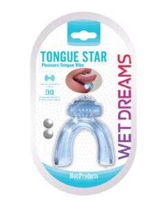 Wet Dreams Tongue Star Vibe – Rechargeable Oral Stimulator with Powerful Vibrations in Blue