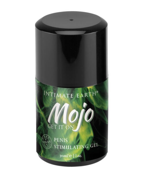 Intimate Earth Mojo Penis Stimulating Gel – 1 oz for Men with Niacin and Ginseng