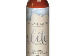 Intimate Earth Elite Velvet Touch Silicone Glide & Massage Oil – 4 oz. with Natural Shiitake Extracts
