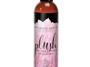 Intimate Earth Plush Hybrid Anal Glide – 60 ml, Water and Silicone Blend with Organic Licorice Root
