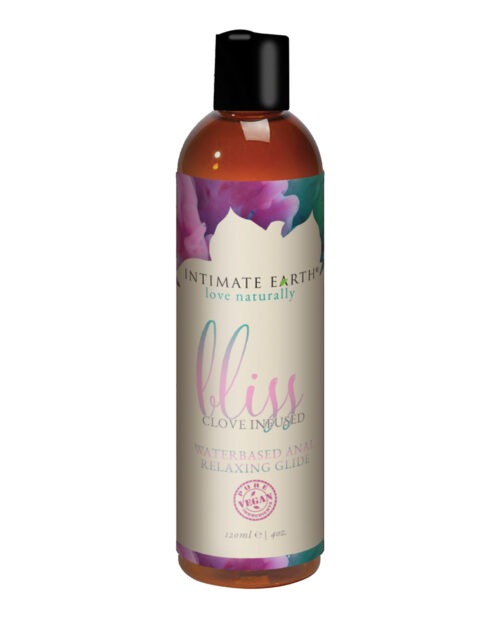 Intimate Earth Bliss Water-Based Anal Relaxing Glide - 4 oz. with Clove Infusion