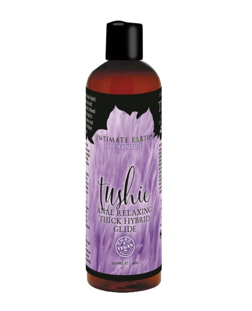 Intimate Earth Tushie Hybrid Anal Relaxing Glide - 4 oz. Water and Silicone Based Lubricant