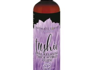 Intimate Earth Tushie Hybrid Anal Relaxing Glide – 2 oz, Silicone and Water-Based Lubricant for Comfort and Pleasure