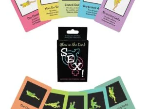 Kheper Glow-in-the-Dark Sex! Card Game for Couples – Fun Romantic Party Game with Glowing Positions and Cards