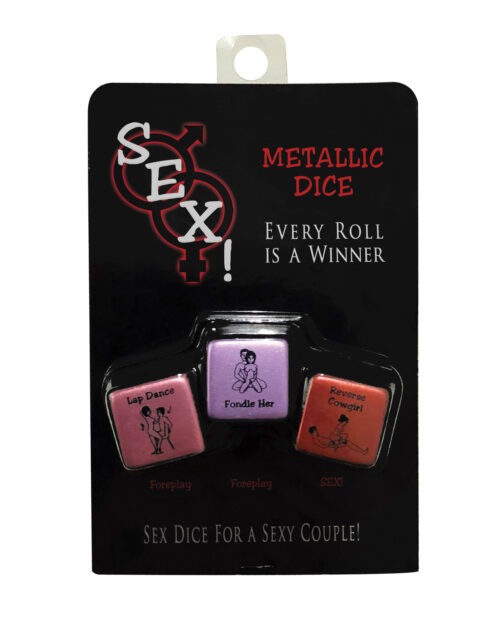 Kheper Metallic Sex Dice for Couples – Foreplay and Romance Game
