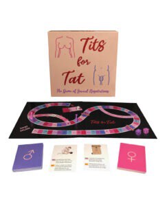 Kheper Tits For Tat Board Game for Couples, Romantic Party Game, Part Number BG.R14