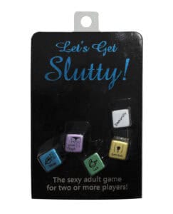 Kheper Let's Get Slutty Dice – Metallic Foreplay and Party Game Set for Couples and Groups
