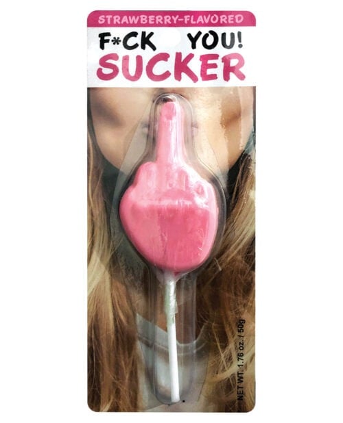 Kheper F*ck You Sucker Strawberry Flavored Clamshell Candy
