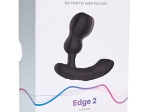 Lovense Edge 2 Flexible Prostate Massager – Black | App-Controlled, Rechargeable, IPX7 Waterproof