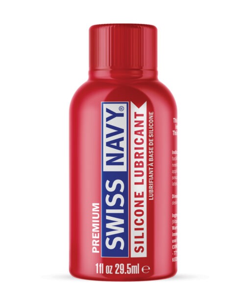 Swiss Navy Lube Silicone - 1 oz Bottle for Sensitive Skin and Personal Comfort