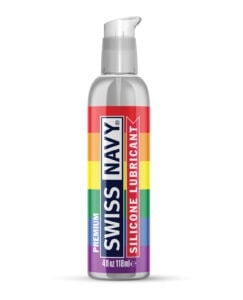 Swiss Navy PRIDE Edition Silicone Lubricant - 4 oz Pump for Couples, Her, and Him