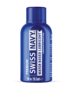 Swiss Navy Water Based Lubricant - 1 oz Bottle for Comfortable, Safe Intimate Experiences