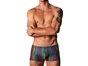 Male Power Pack & Play Rainbow Pocket Short for Men - Large