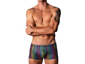 Male Power Pack & Play Rainbow Pocket Short Men’s Lingerie - Medium