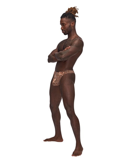 Male Power Animal Print Wonder Thong L/XL - Stylish and Comfortable Men's Lingerie