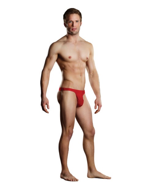 Male Power Bong Thong Red L/XL – Comfortable and Sexy Men's Lingerie with Support and Enhancement