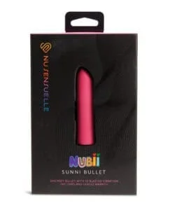 Nu Sensuelle Sunni Nubii Warming Bullet - Pink | Clitoral Stimulator with 5 Speeds & Modes, Heating Function