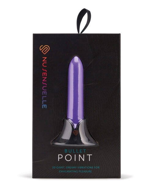 Nu Sensuelle Point Rechargeable Bullet - Purple – Waterproof Vibrator with Multi-Speed & Vibration Patterns