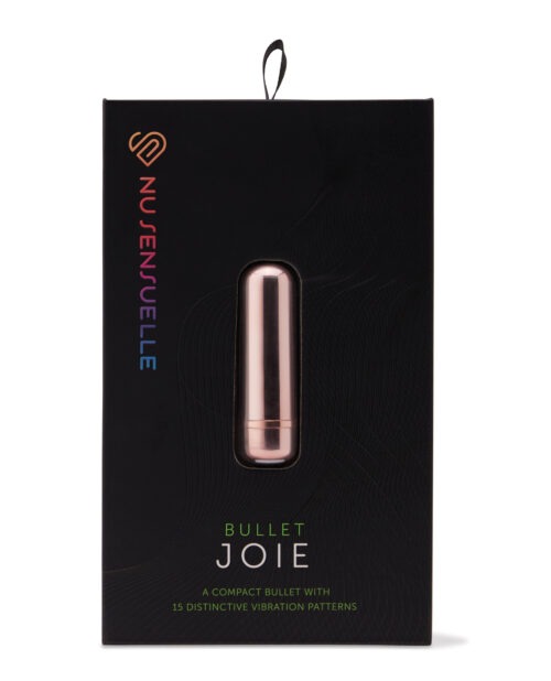 Nu Sensuelle Joie Bullet Vibrator - 15 Function Waterproof Stimulator in Rose Gold