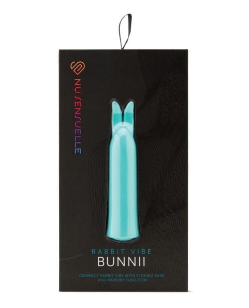 Nu Sensuelle Bunnii Point Vibe - Teal Blue | Compact, Powerful Waterproof Stimulator with 20 Vibration Modes