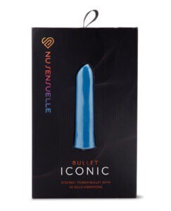 Nu Sensuelle Iconic Bullet - Deep Turquoise, Power Vibrator with 20 Modes and Rechargeable Design