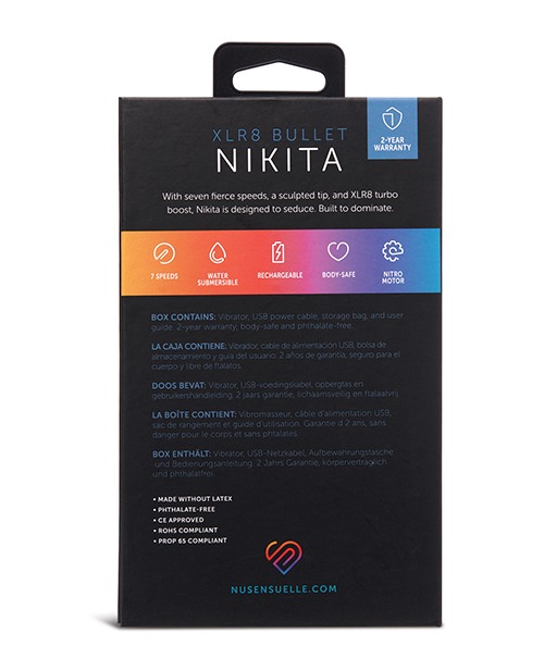 Nu Sensuelle Nikita Bullet Vibrator with Nitro Motor – Deep Turquoise - Image 7