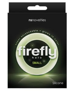 Firefly Halo Small Cockring by NS Novelties – Clear Silicone Glow-in-the-Dark Penis Enhancement