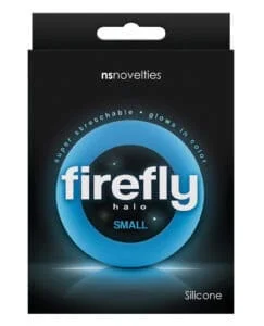 Firefly Halo Small Cockring - Blue | Silicone Glow-in-the-Dark Penis Enhancement by NS Novelties