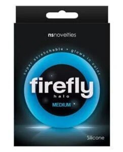 Firefly Halo Medium Cockring in Blue by NS Novelties