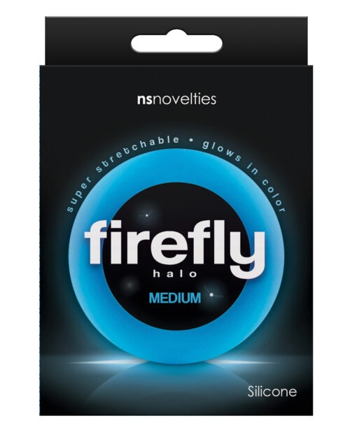 Firefly Halo Medium Cockring in Blue by NS Novelties