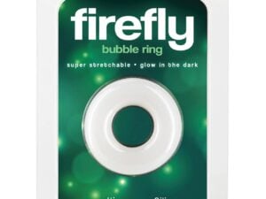 Firefly Glow-in-the-Dark Bubble Cock Ring - Small White Silicone from NS Novelties