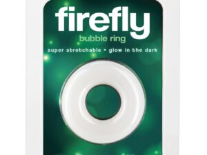 Firefly Glow in the Dark Bubble Cock Ring - Medium, White by NS Novelties