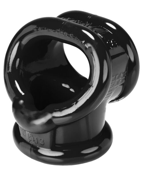 Oxballs Cocksling 2 in Black – Silicone & TPR Erection Enhancer and Ball Tugging Device