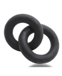Oxballs Shackle Double Linked Cock and Ball Rings - Night Edition by Oxballs (Part #OX-104-NGT)