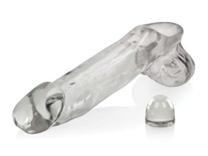 Oxballs Daddy Cocksheath - Clear, Stretchy TPR Enhancement Sleeve for Men