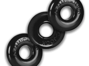 Oxballs Ringer Donut 1 – Black Jelly Cockring Pack of 3