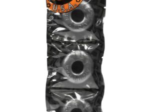 Oxballs Ringer Donut 1 - Steel Pack of 3 | Thick, Resilient Jelly Cockrings for Men