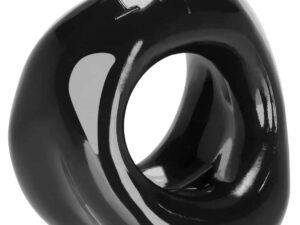 Oxballs Meat Padded Cock Ring - Black for Enhanced Bulge and Fit