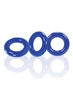 Oxballs Willy Rings Blue Pack of 3 – Versatile Super Stretch Cock Rings for Men