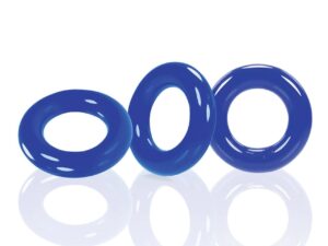 Oxballs Willy Rings Blue Pack of 3 – Versatile Super Stretch Cock Rings for Men
